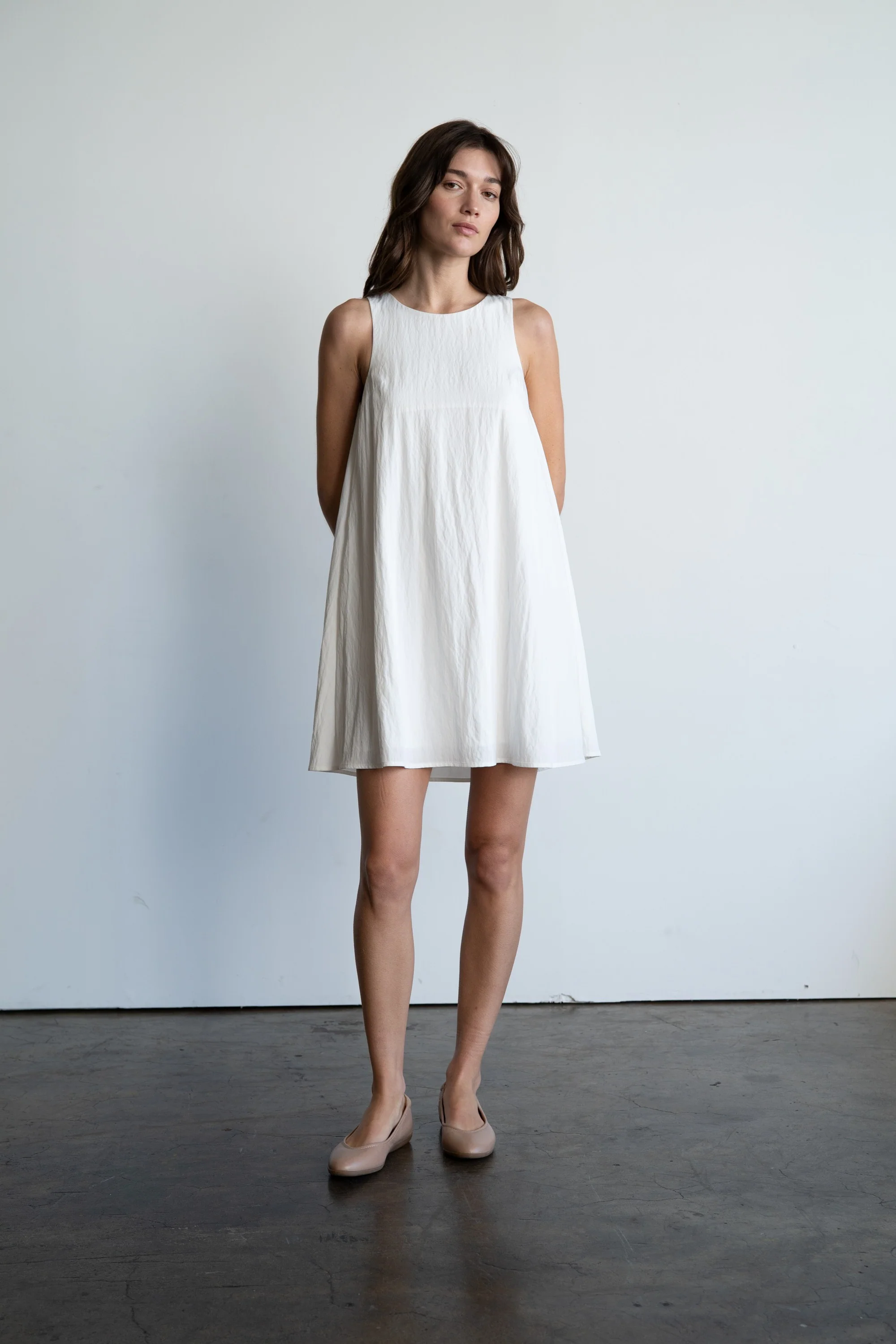 Alexis Simplicity Crew Neck A-Line Mini Dress