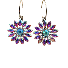 Alice Crystal Flower Earrings