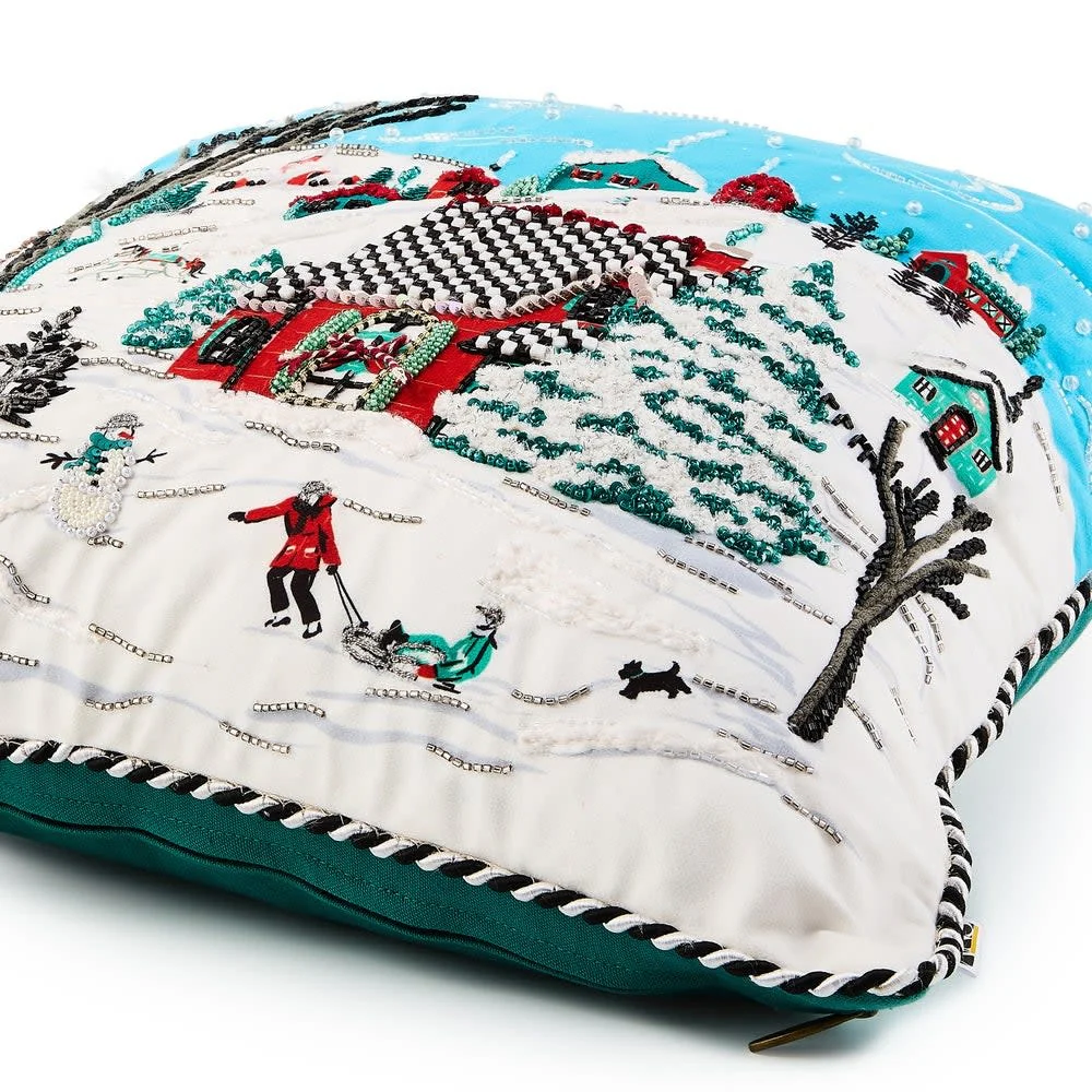 Alpine Scene Throw Pillow - Image 2