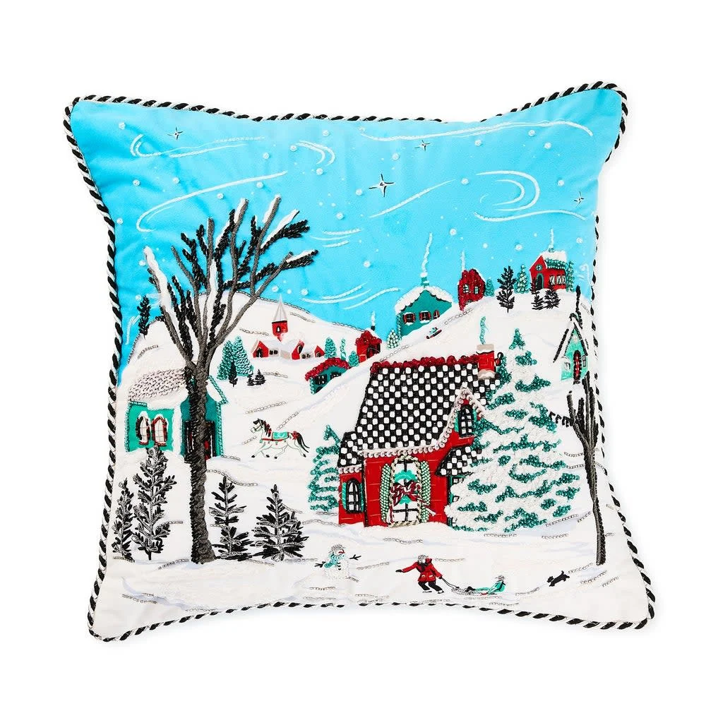 Alpine Scene Throw Pillow - Image 4