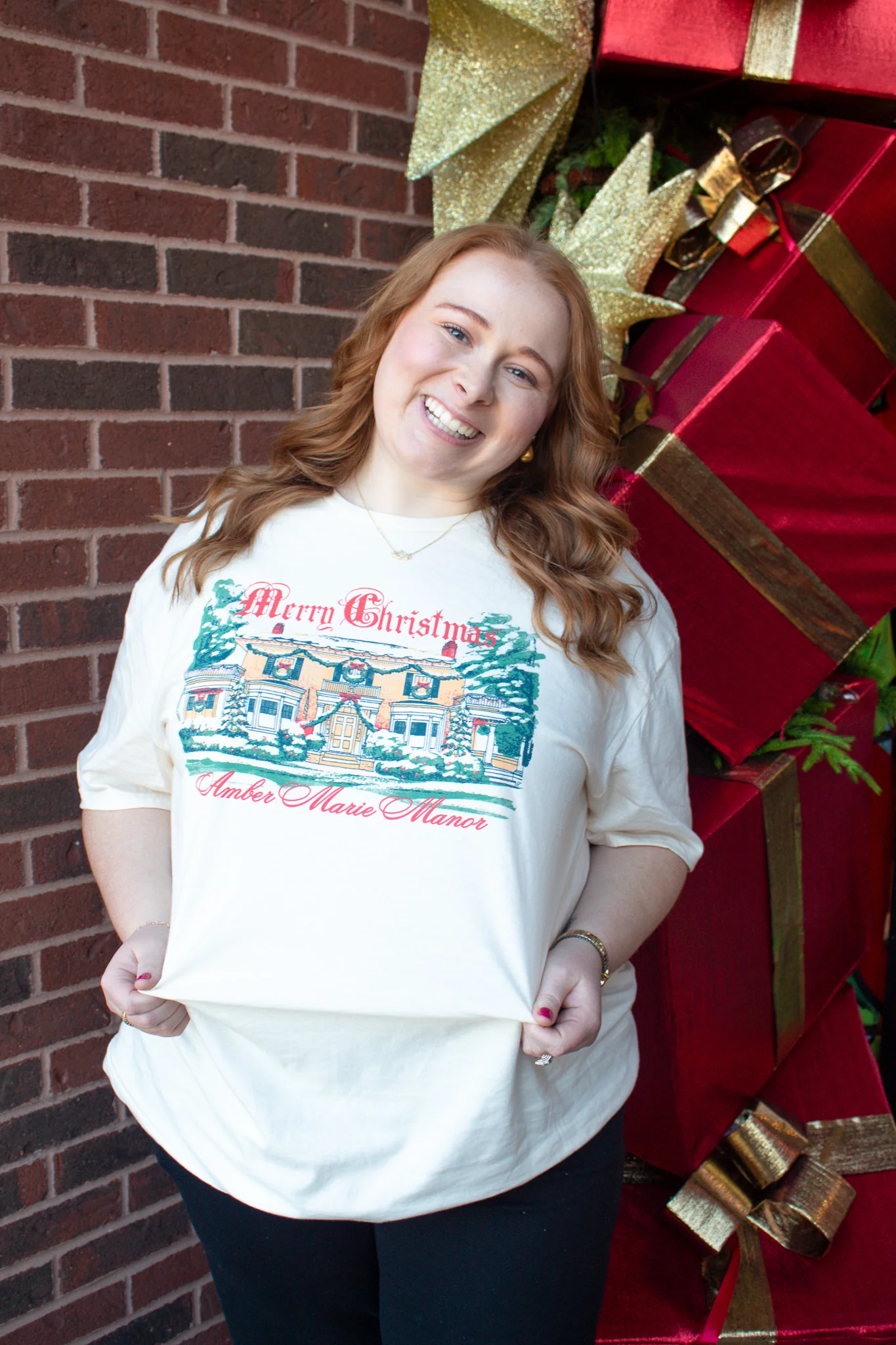 Amber Marie Manor Christmas Shirt - Image 2