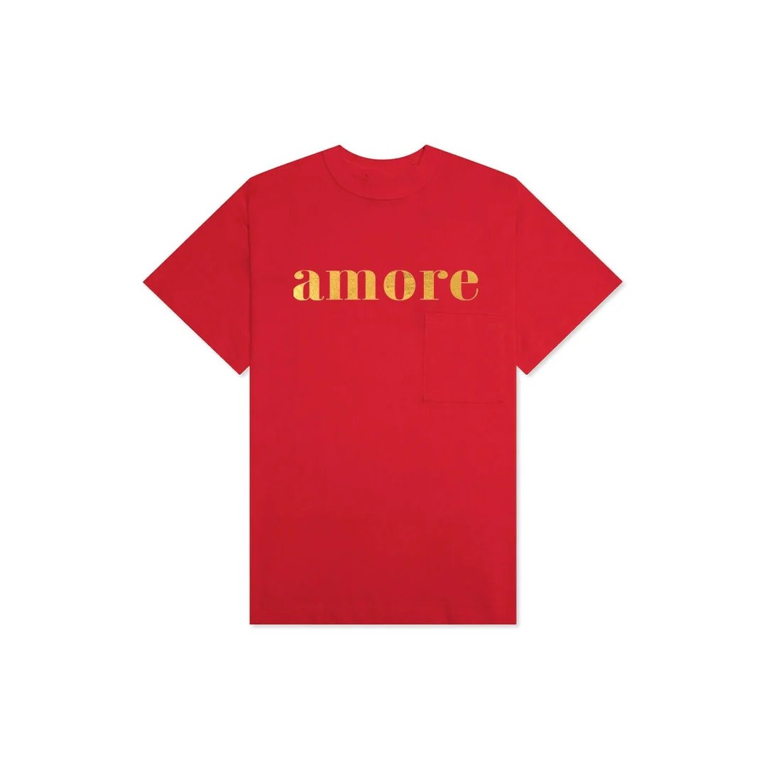 Amore Graphic Foil Graphic Women Graphic Tee - Image 3