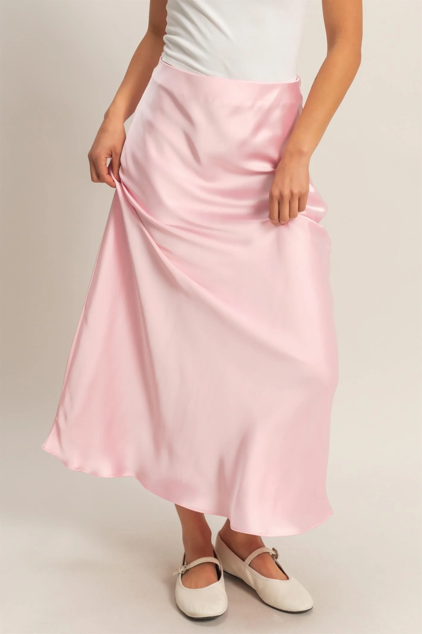 Angel Satin Maxi Skirt - Image 4