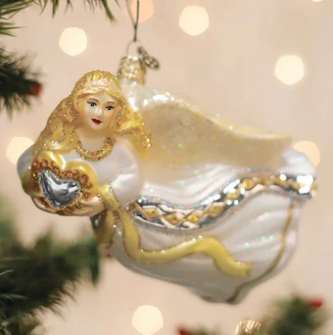 Angel with Heart Ornament