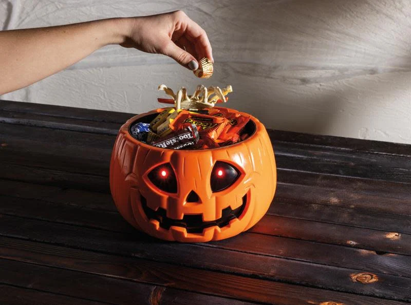 Animated Led Jack-O-Lantern Bowl - Image 2