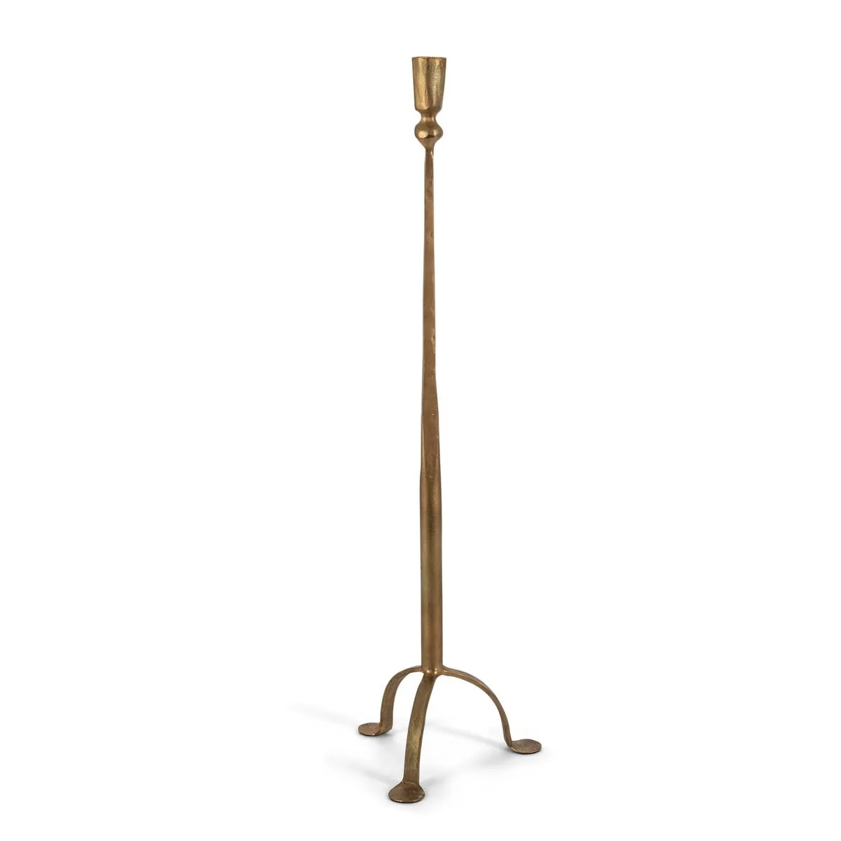 Antique Gold Iron Candlestick - Image 3