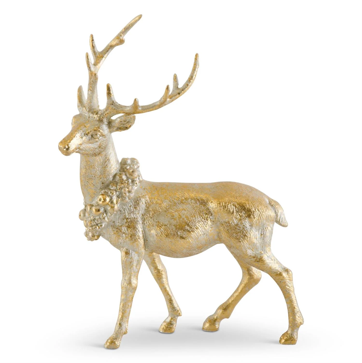 Antique Gold Resin Deer - Image 5
