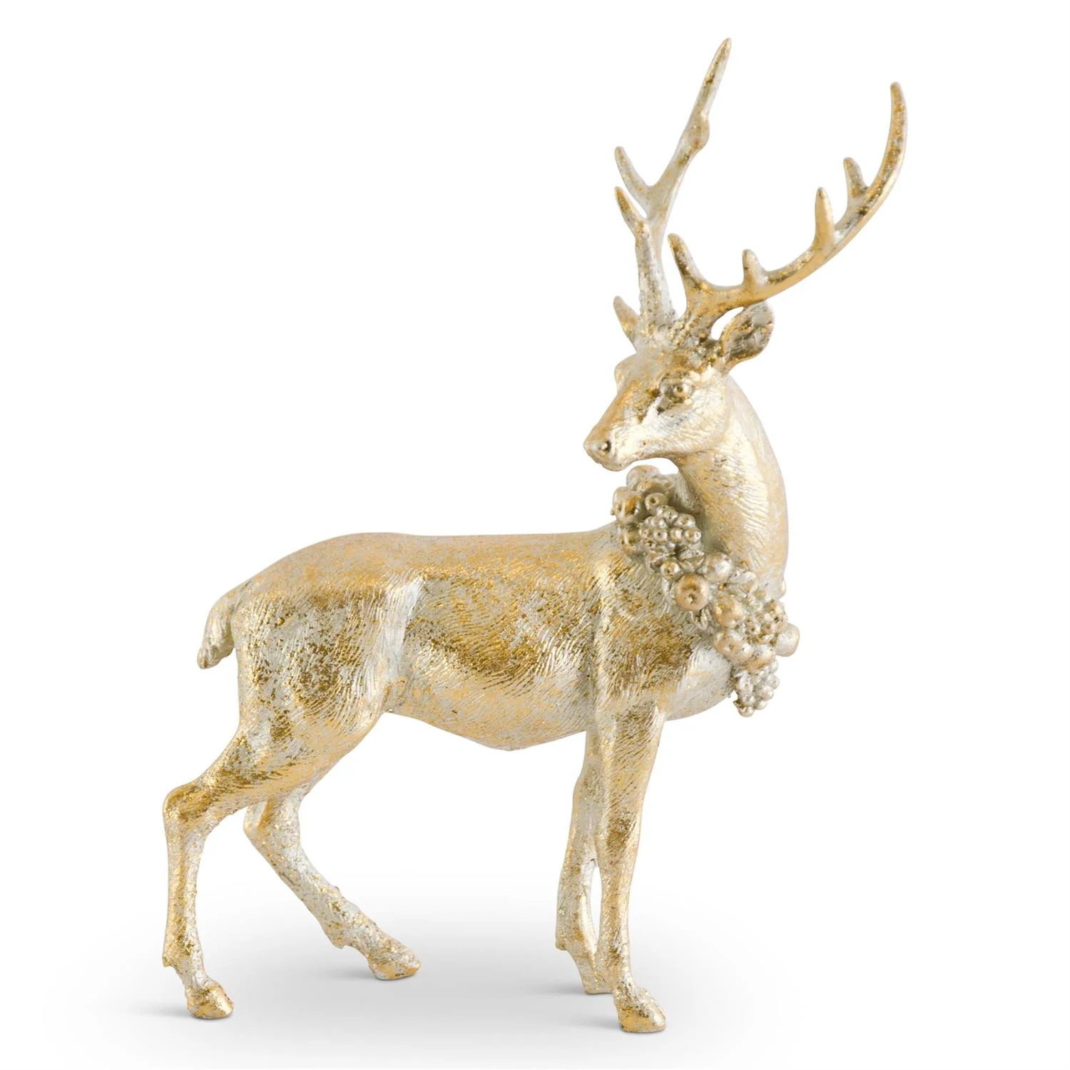 Antique Gold Resin Deer - Image 7