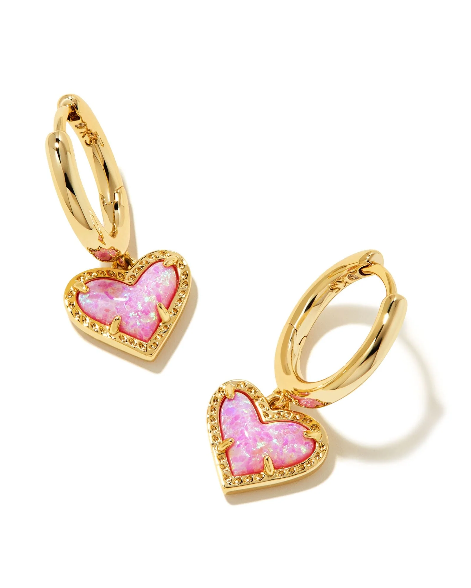 Ari Heart Huggie Earrings - Image 5
