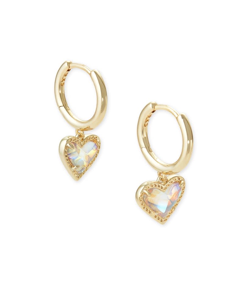 Ari Heart Huggie Earrings - Image 7