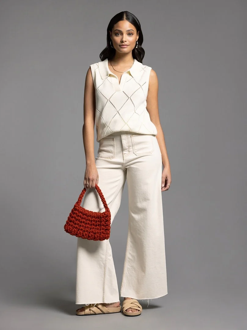 Aria Collared Sleeveless Knit Top - Image 5