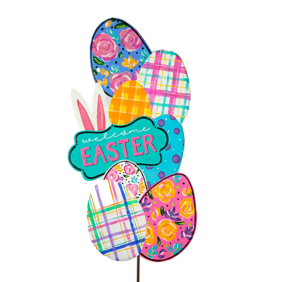 Artful "Welcome Easter" Topiary