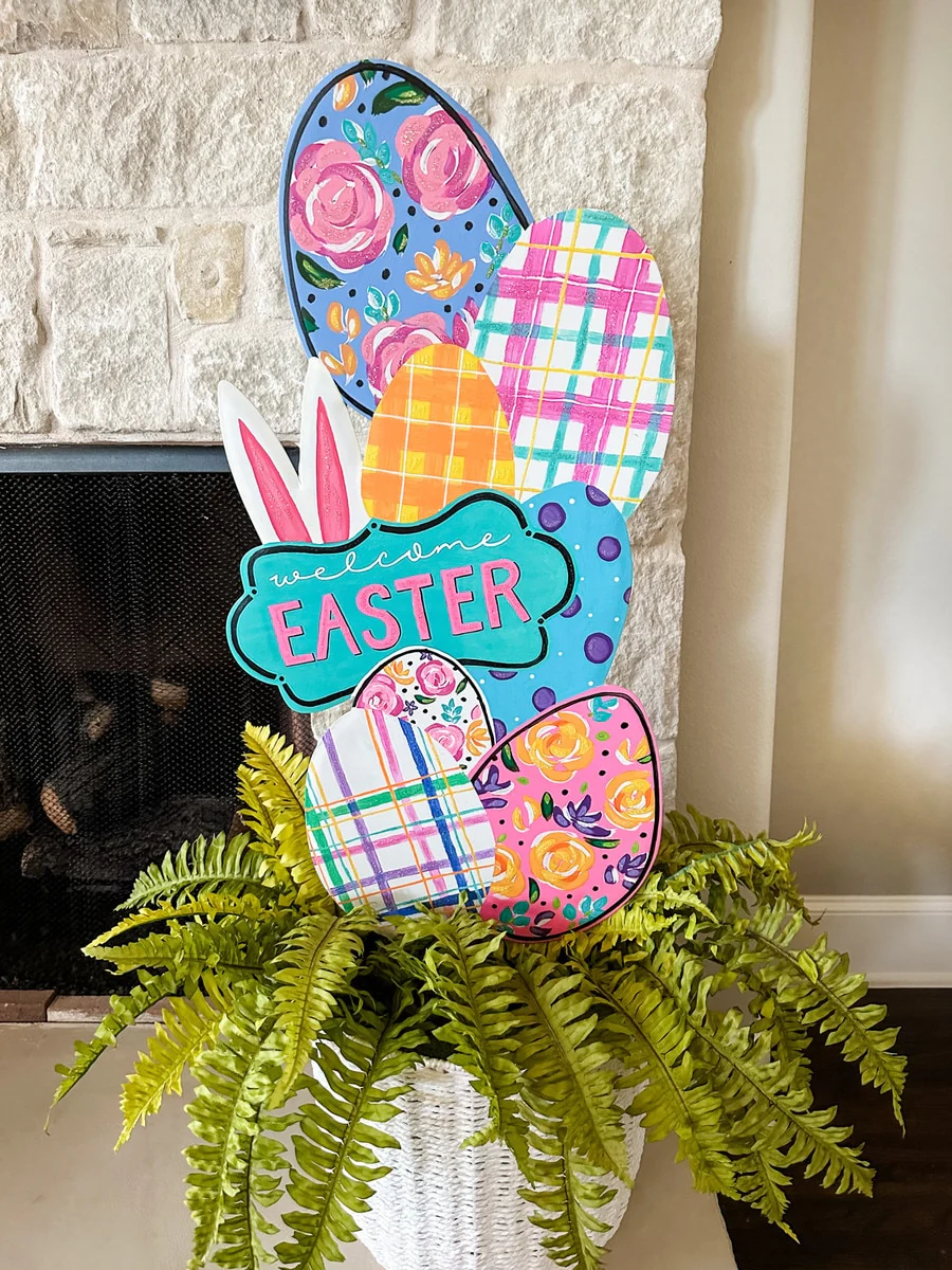 Artful "Welcome Easter" Topiary - Image 2