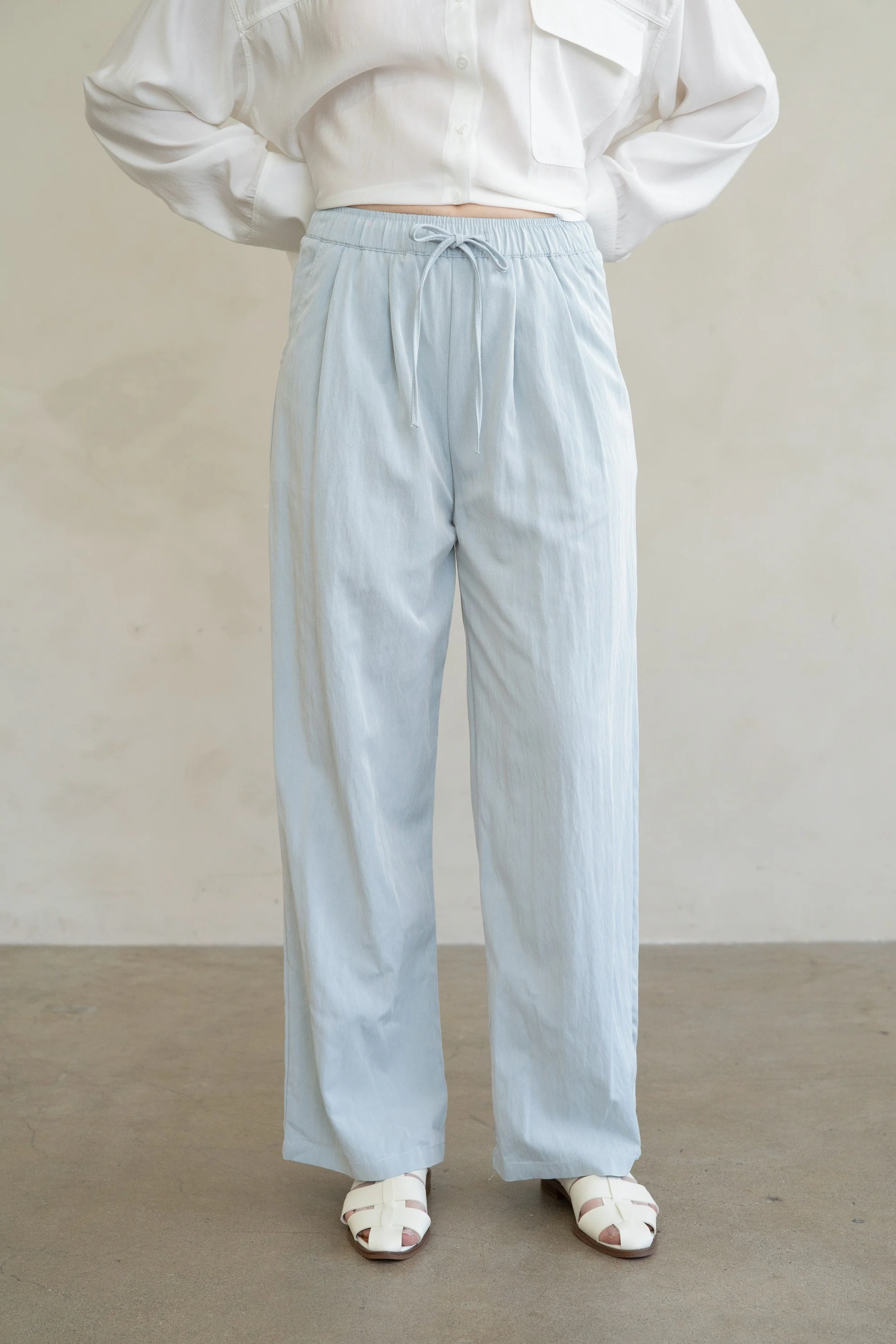 Aurora Wide Leg Drawstring Pants - Image 2