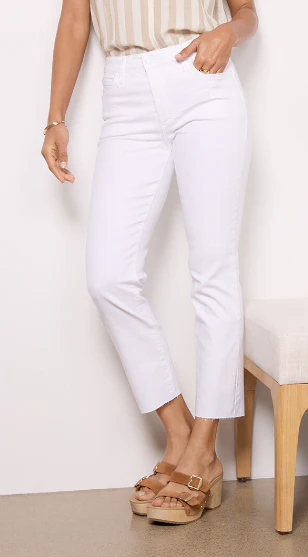 Reese High Rise Fab Ab Ankle Straight Raw Hem - Image 2