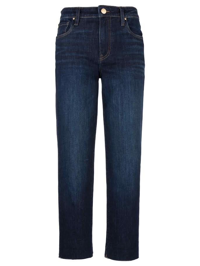 Reese High Rise Fab Ab Ankle Straight Raw Hem - Image 6
