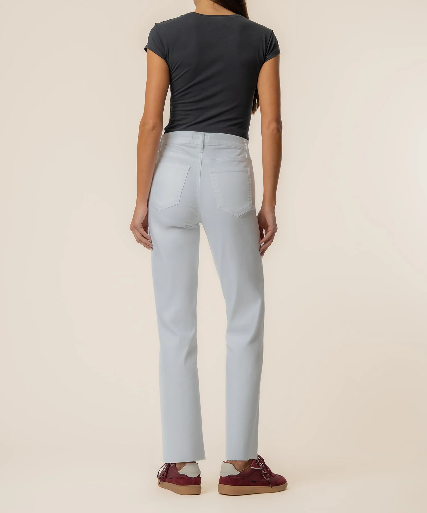 Avery High Rise Easy Straight Leg Raw Hem - Image 3