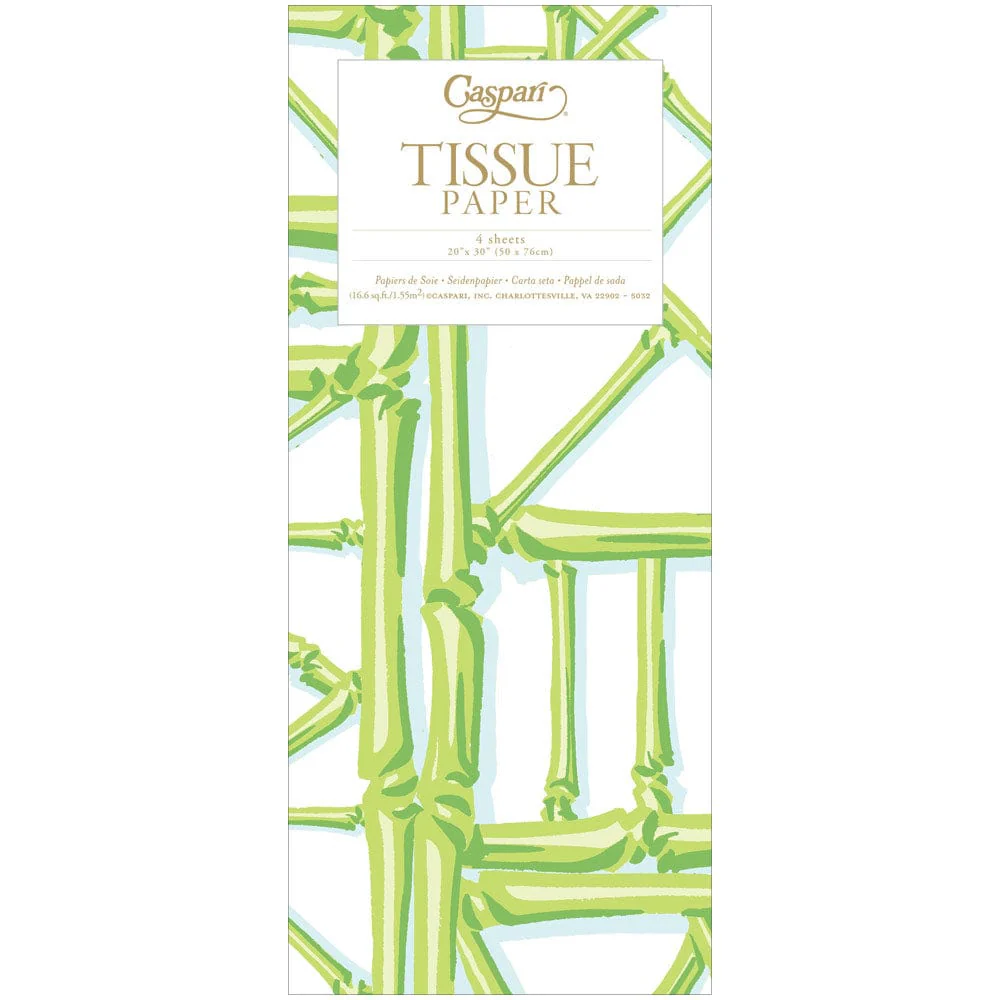 Bamboo Screen Moss Green Tissue Paper