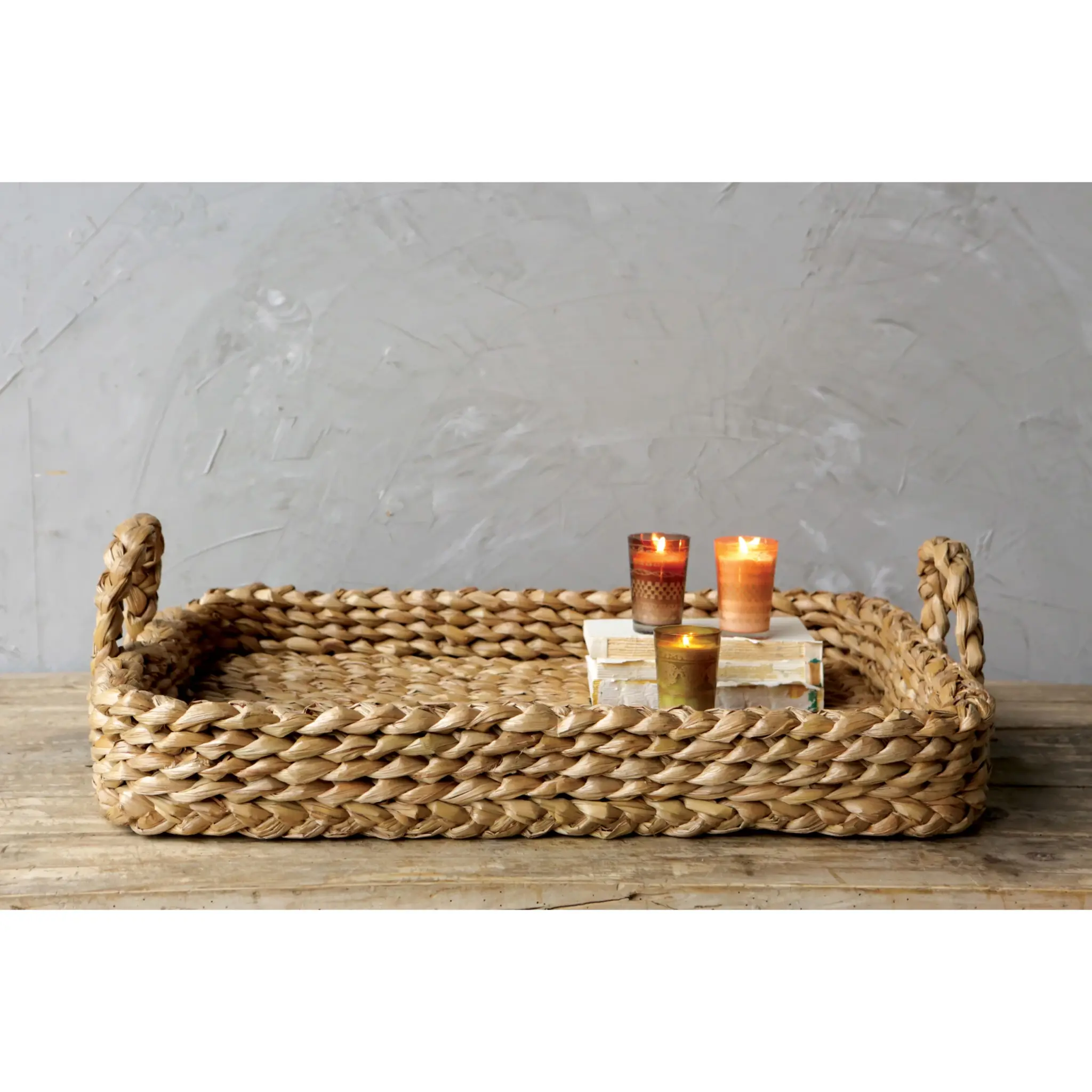 BankuanBraided Tray w/ Handles - Image 2