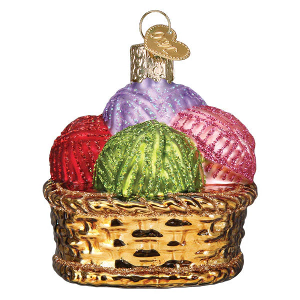 Basket Of Yarn Ornament - Image 3