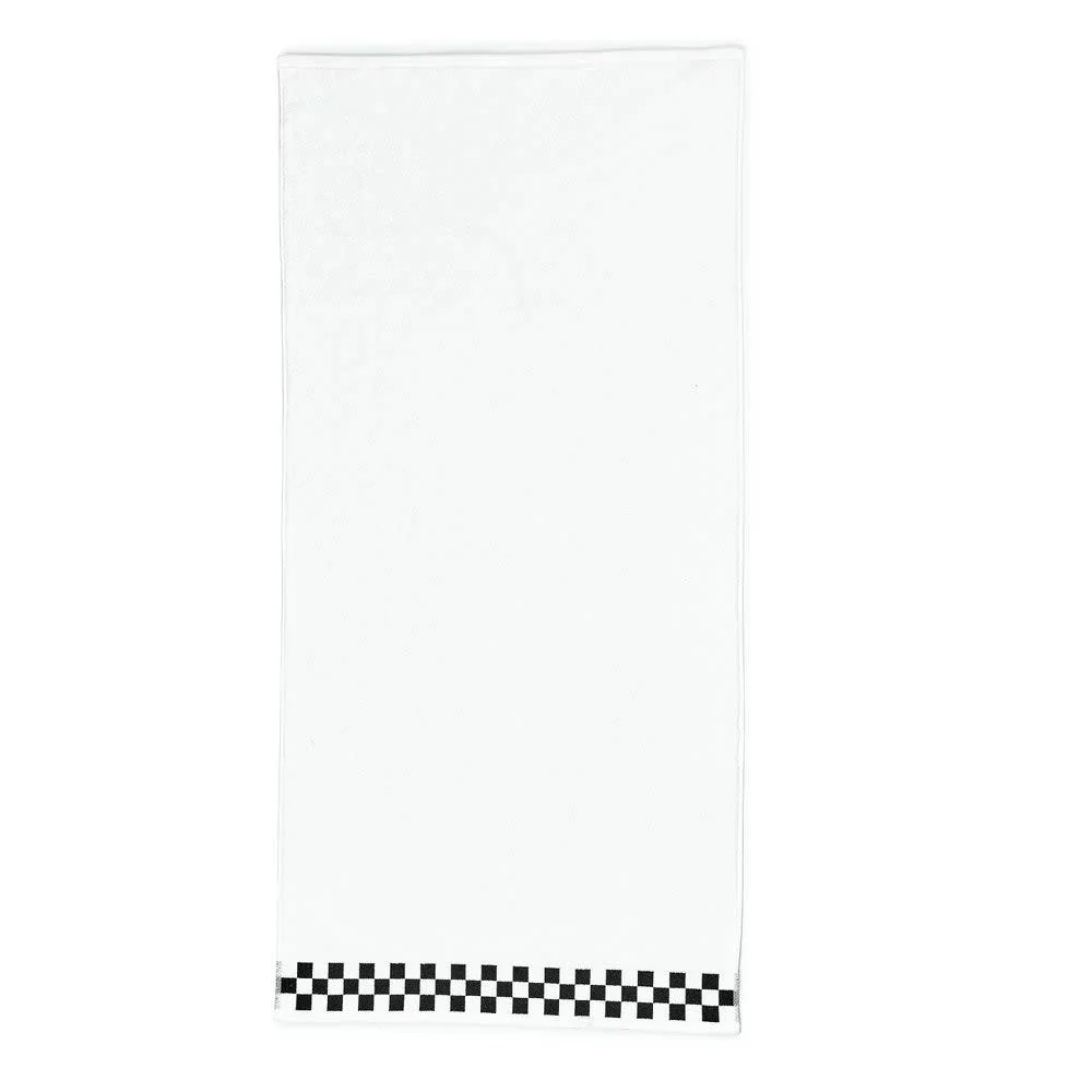 Bath Towel with Check Border