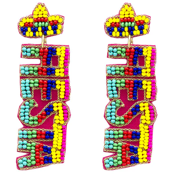 BEADED CINCO DE MAYO EARRINGS - Image 4
