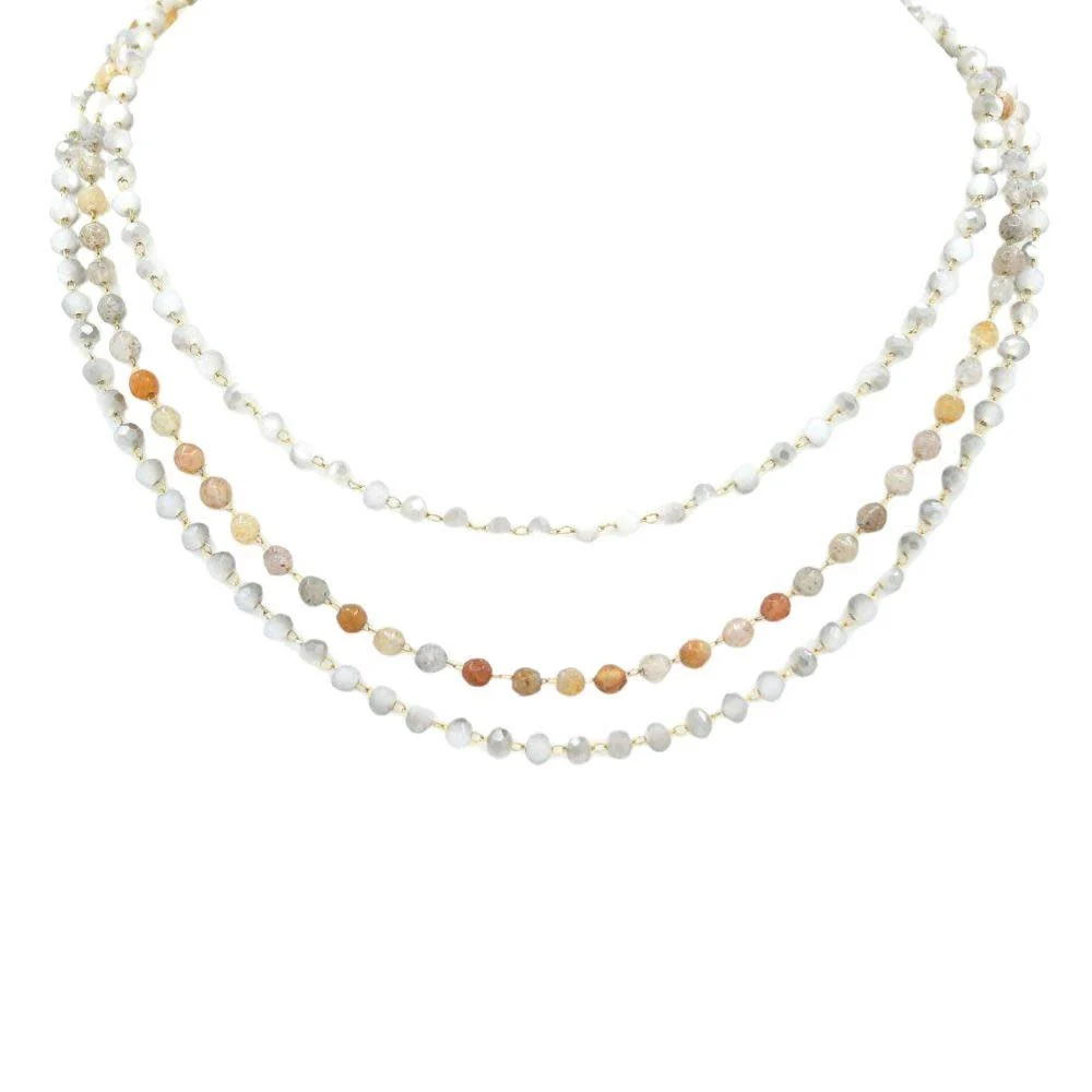 Beaded Layered Necklace - Image 2