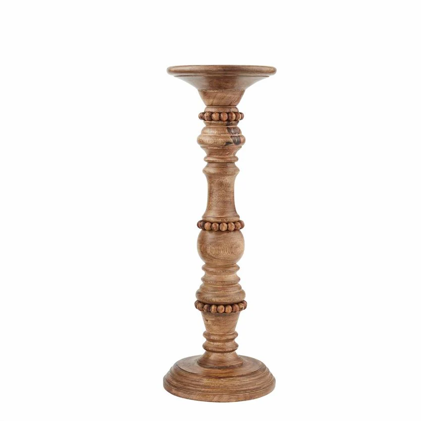 Beaded Wood Candle Stick - Image 3