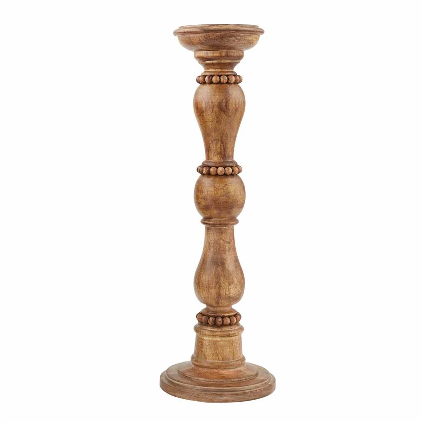 Beaded Wood Candle Stick - Image 4