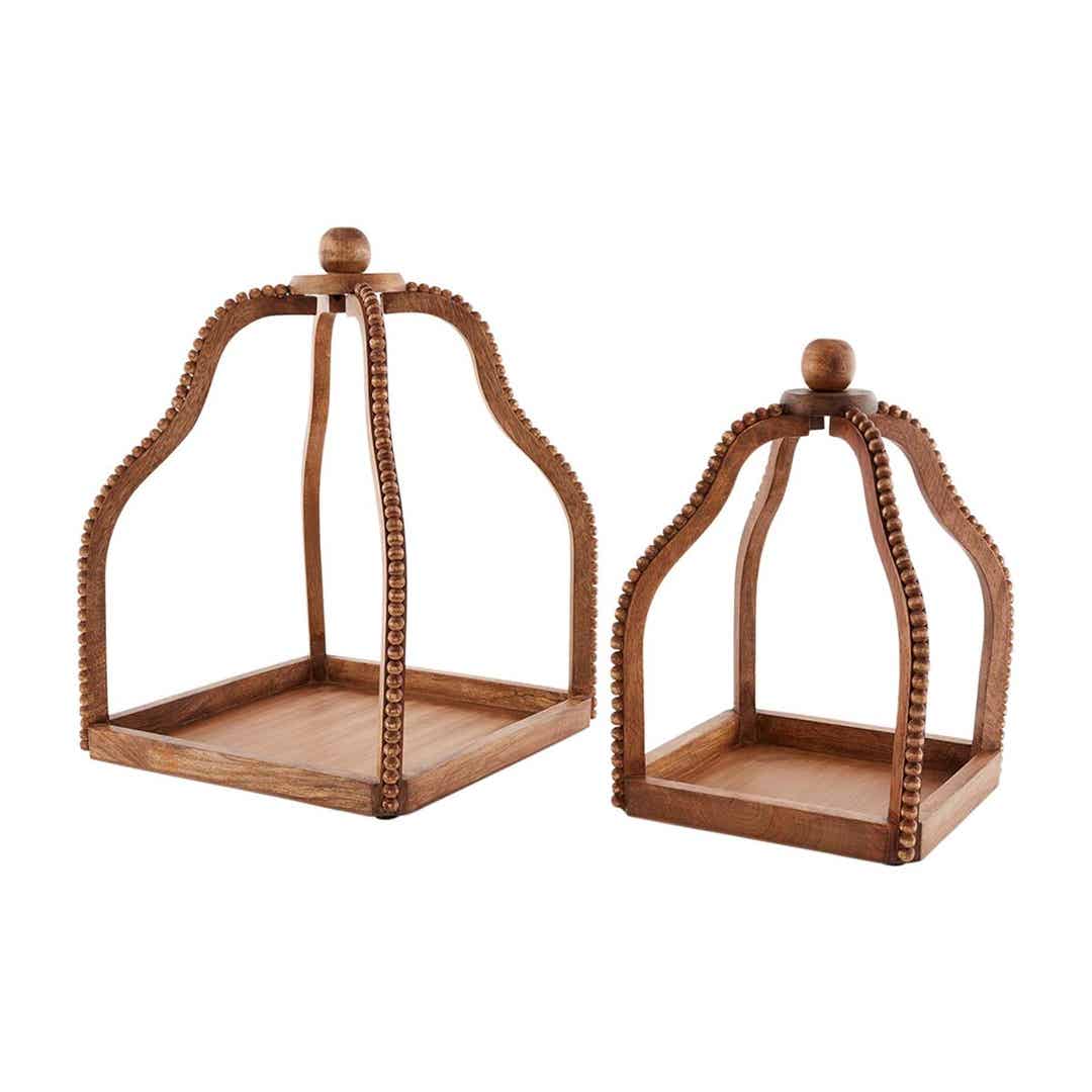 Beaded Wood Lantern