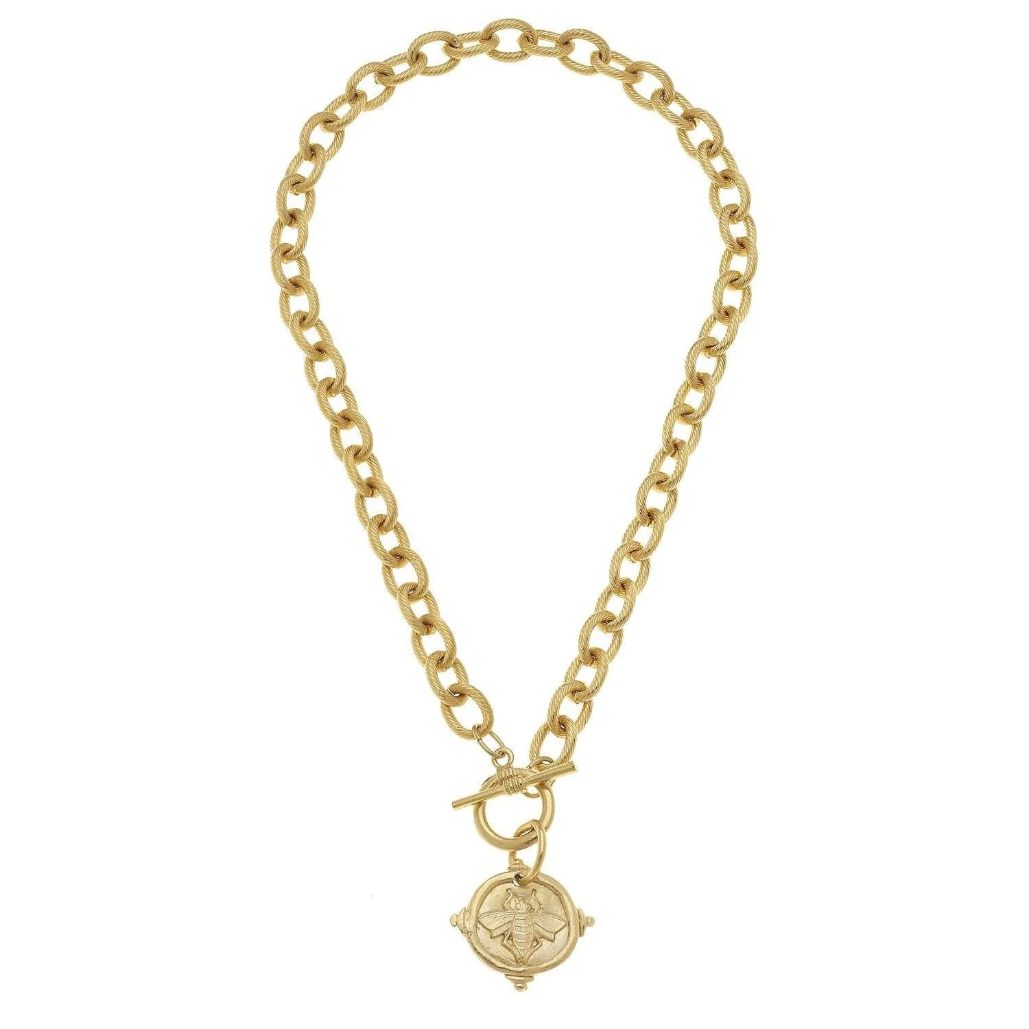 Bee Intaglio Toggle Necklace