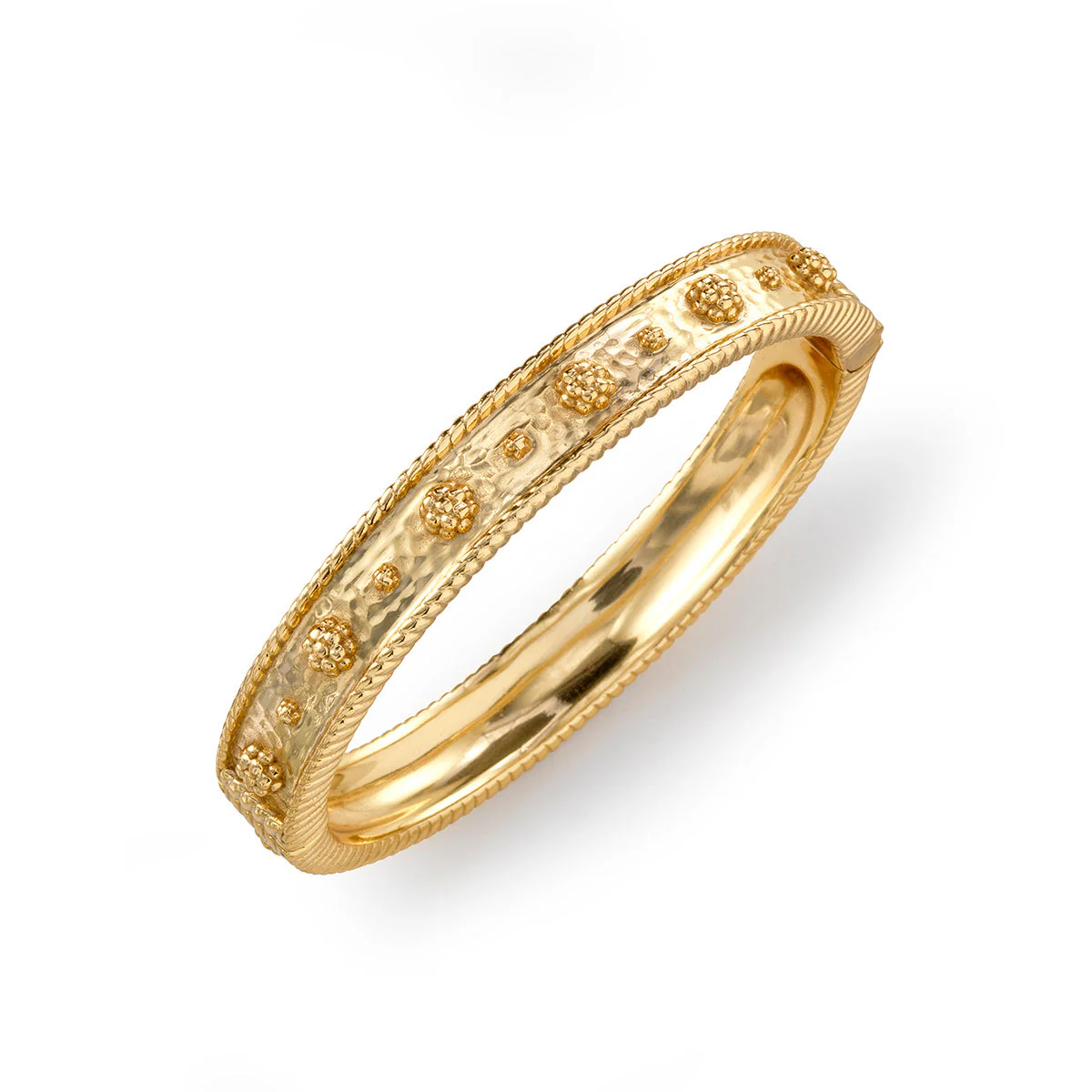 Berry Classic Hinged Bangle - Gold - Image 2