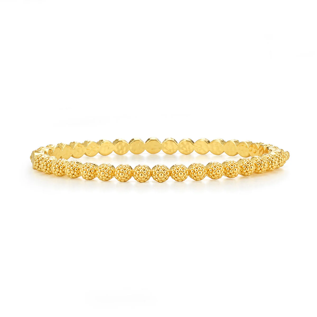 Berry Eternity Petite Hinged Bangle  - Gold