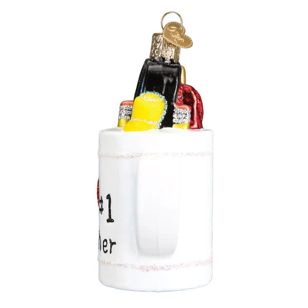 Best Teacher Mug Ornament - Image 3