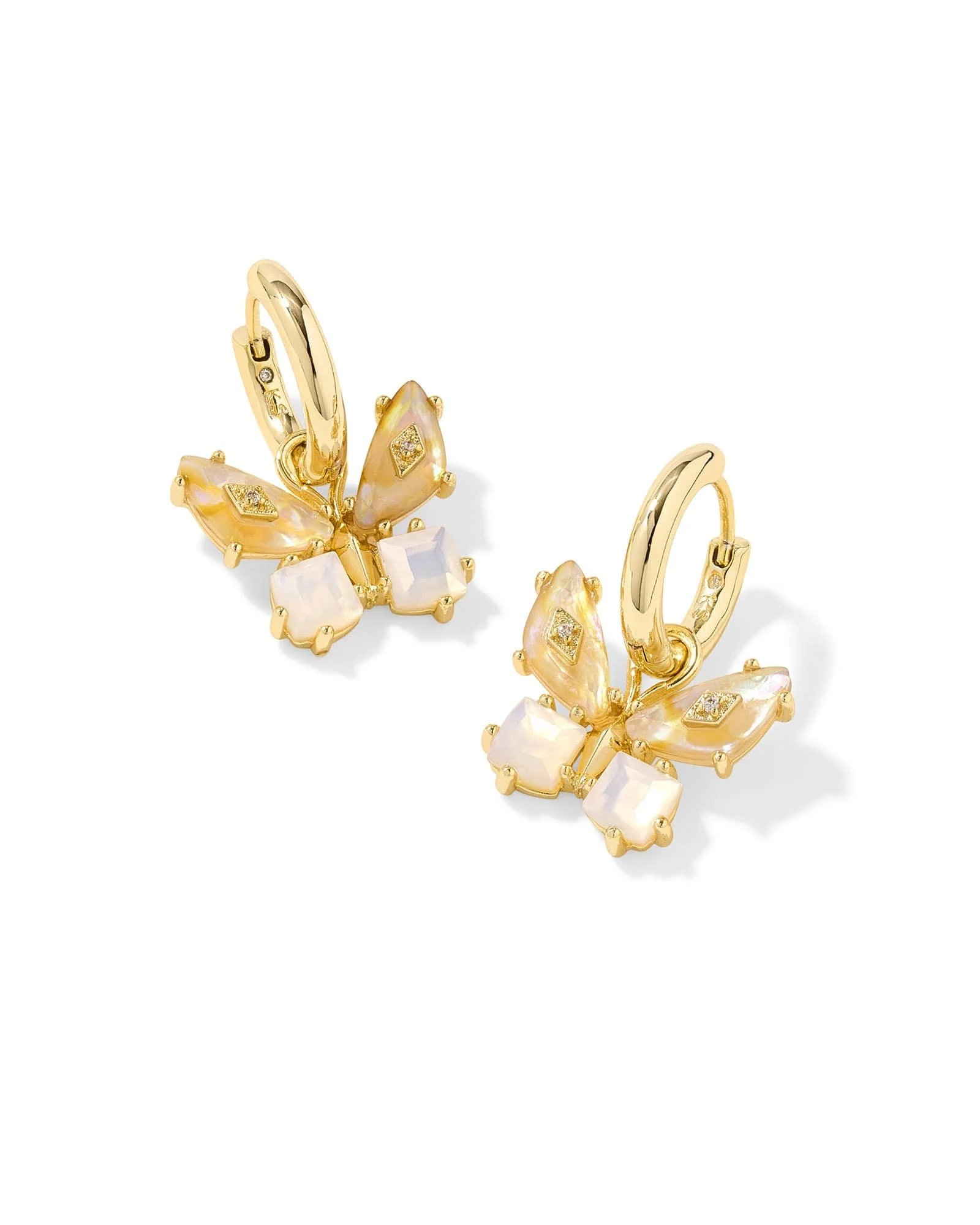 Bianca Butterfly Huggie Earrings - Image 3