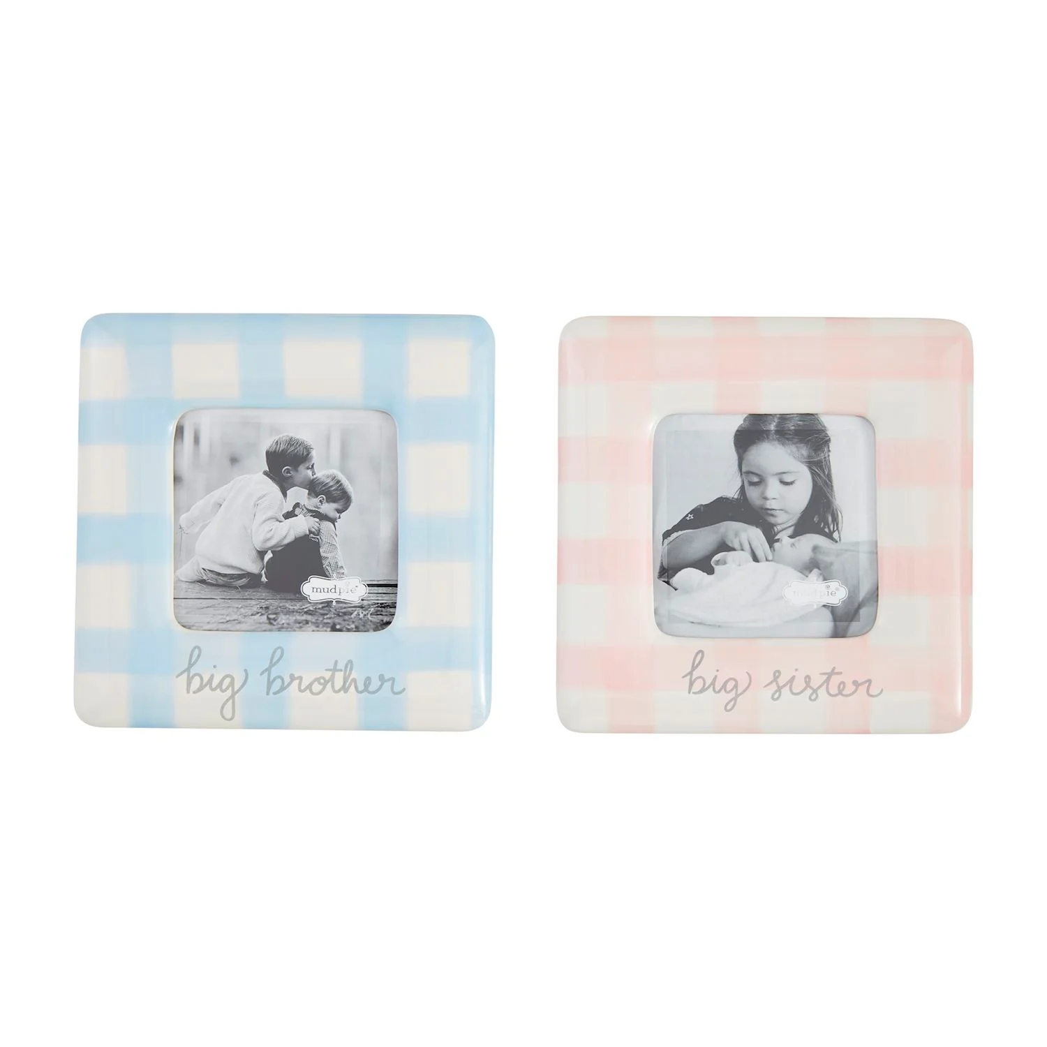 Big Sibling Gingham Frames