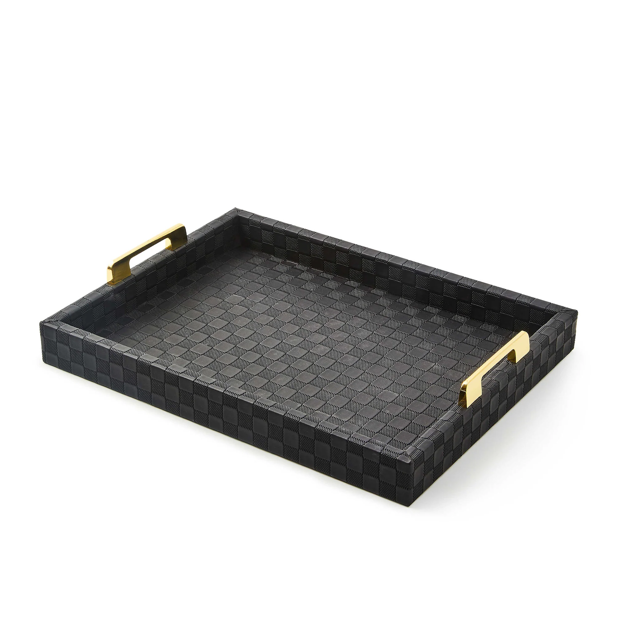 Black Faux Leather Tray - Image 3