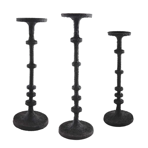 Black Metal Candlesticks