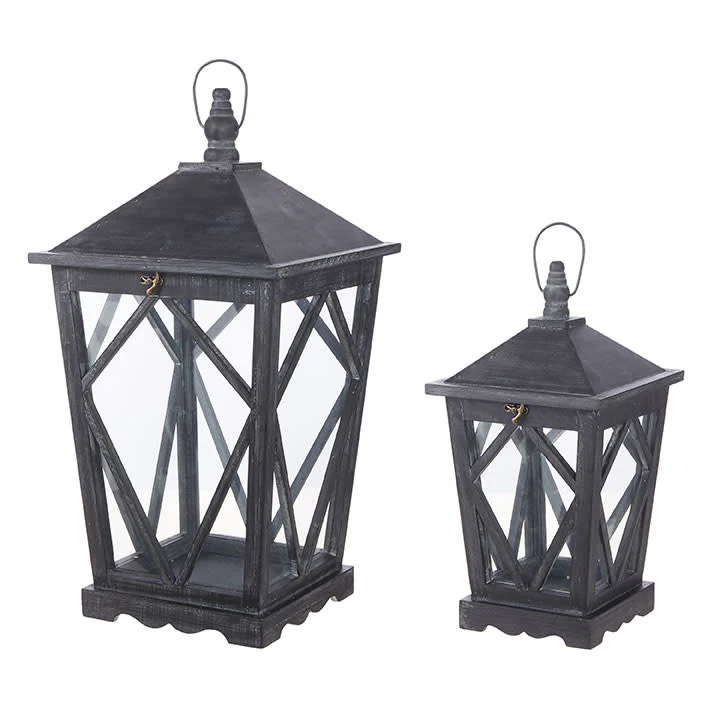 Black Washed Lanterns - Image 2