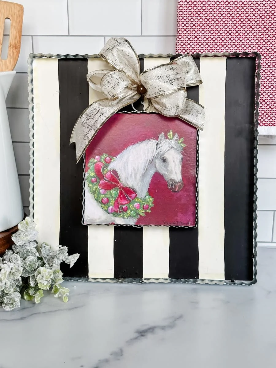 Black & White Striped Mini Gallery Display Board - Image 5