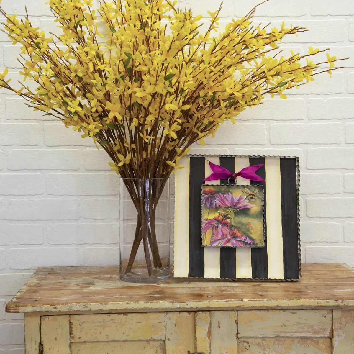 Black & White Striped Mini Gallery Display Board - Image 7