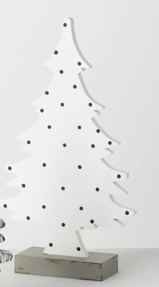 BLACK & WHITE WOODEN TREE - Image 2