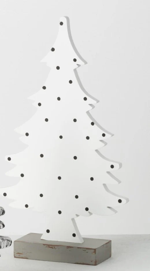 BLACK & WHITE WOODEN TREE - Image 3