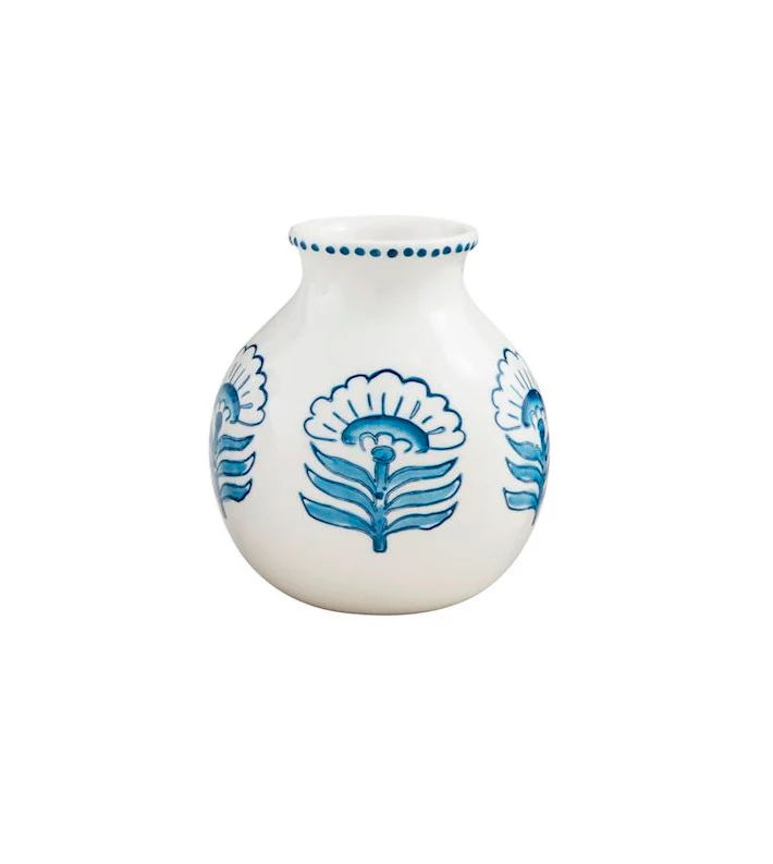 Block Print Flower Vase - Image 7