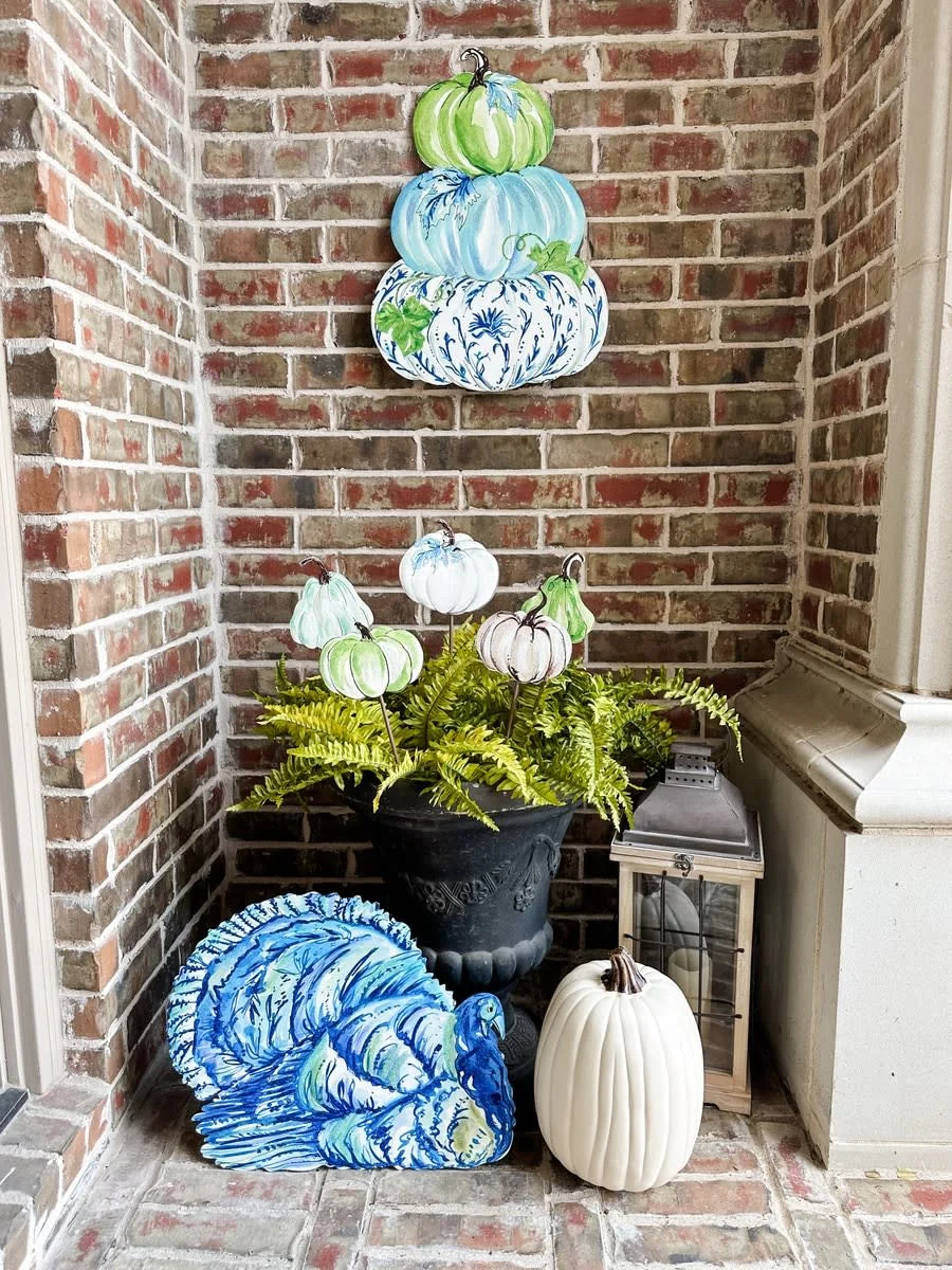 Blue Pumpkin Stack - Image 3