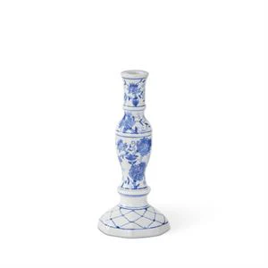 Blue & White Chinoiserie Taper Candleholders - Sold Individually - Image 2