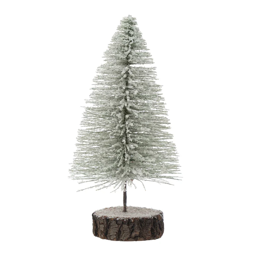 Bottle Brush Tree with Wood Base