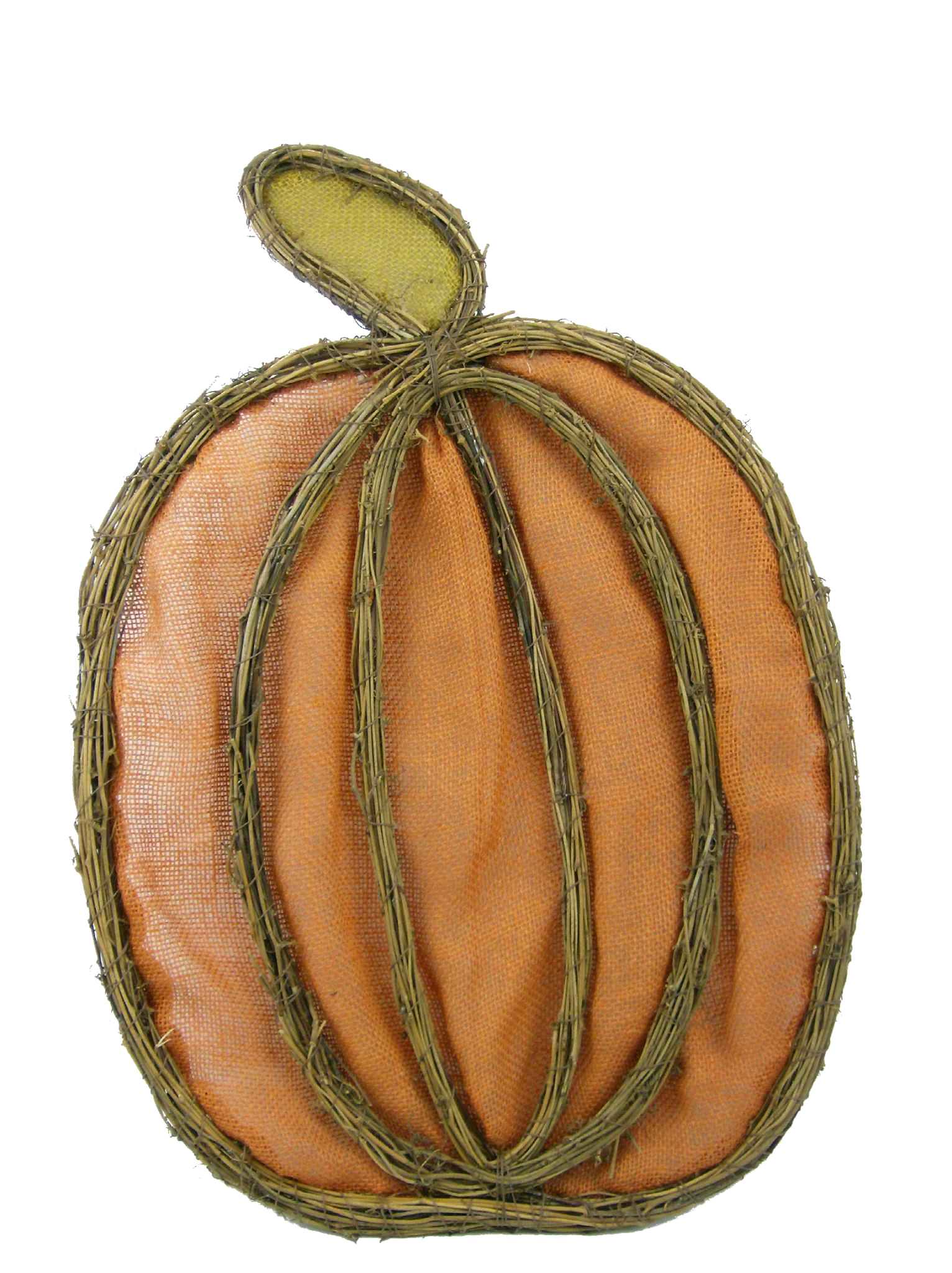 Burlap Pumpkin Twig Form