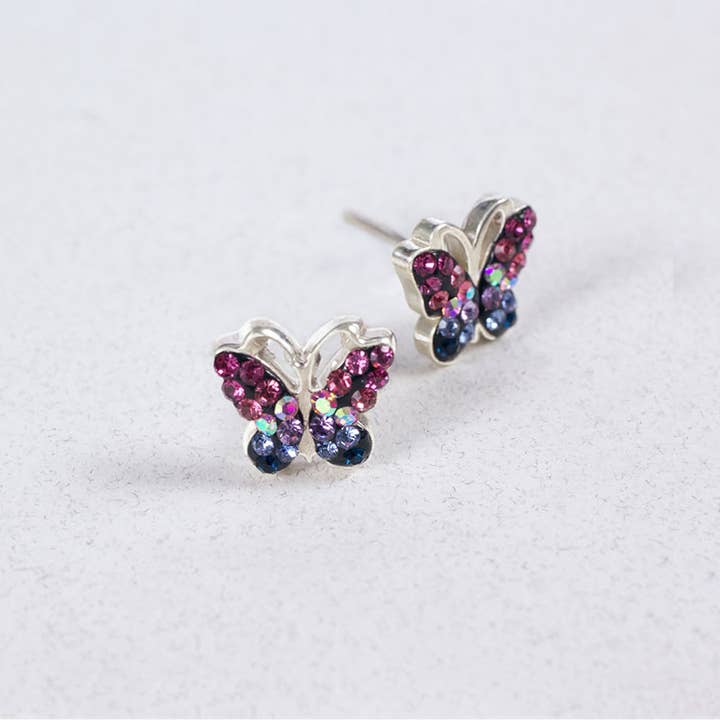 Butterfly Stud Earrings - Image 8