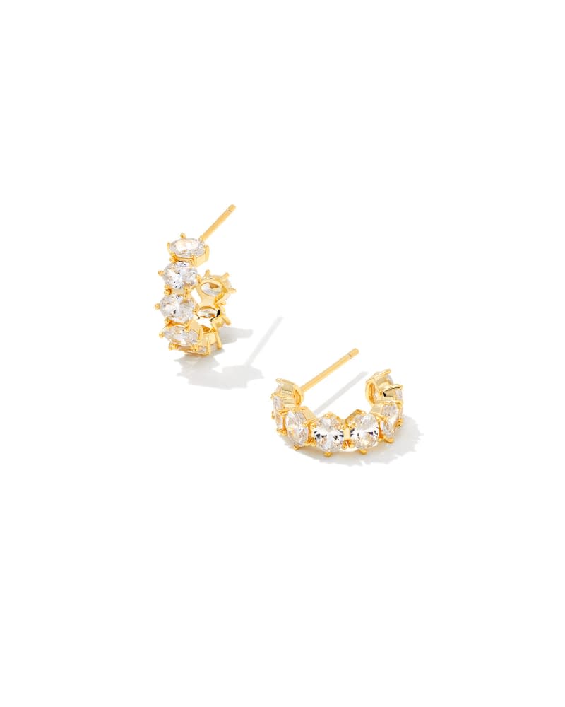 Cailin Crystal Huggie Earrings - Image 19